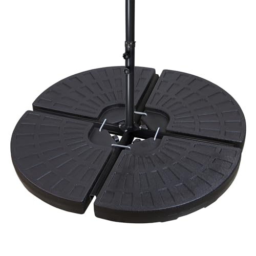 BB Sport Schirmgewicht für Ampelschirm 4-teilig 52 Liter / 85 kg Sonnenschirmständer - befüllbar mit Wasser oder Sand von BB Sport