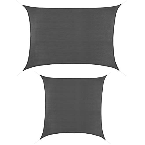 BB Sport Sonnensegel 4m x 4m Granit HDPE Rechteckig UV Schutz Garten Terrasse Camping Sonnenschutz Windschutz Schattenspender BB Sport Sonnensegel 4m x 4m Granit HDPE Rechteckig UV Schutz Garten Terrasse Camping Sonnenschutz Windschutz Schattenspender von BB Sport