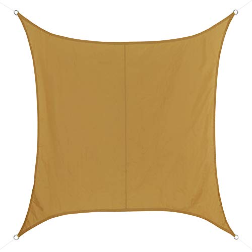 BB Sport Sonnensegel 3m x 3m Terracotta Sonnenschutz Quadratisch 100% PES Wetterbeständig Wasserabweisend Sonnendach Windschutz Schattenspender von BB Sport