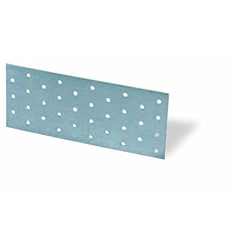 Lochplatte 300 x 100 x 2 mm Verbindungsplatte Flachverbinder Verbindungsblech Holzverbinder Lochplattenstreifen Stahl verzinkt 10 Stück von BB Stanz- und Umformtechnik
