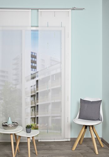 BB-Toy-Trades Schiebevorhang Vorhang Gardine Fensterschal Flächenvorhang Schiebegardine mit Paneelwagen, aus Voile mit Streifen in Mint 60 x 245 cm BB-Toy-Trades Schiebevorhang Vorhang Gardine Fensterschal Flächenvorhang Schiebegardine mit Paneelwagen, aus Voile mit Streifen in Mint 60 x 245 cm von BB-Toy-Trades