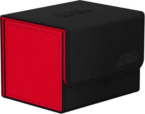 Ultimate Guard Sidewinder 100+ XenoSkin Synergy SCHWARZ/ROT Karten Deck Box für Sammelkarten Decks wie Lorcana, One Piece, Magic von BB-Toy-Trades