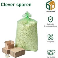 Bb-verpackungen Gmbh - 200 x Faltkarton (200 x 150 x 90 mm) + 1 x Klebeband PP28 (transparent, leise) + 1 x Verpackungschips (300 Liter, groß) von BB-VERPACKUNGEN GMBH