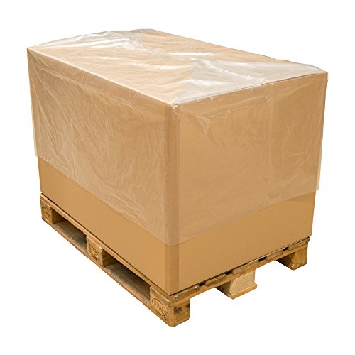 BB-Verpackungen 1x LDPE Paletten-Abdeckhaube 1300 x 900 x 600 mm 50my (1 Stück) | reißfeste und flexible Paletten-Abdeckfolie, Europaletten-Überzug, Schutz vor Staub und Feuchtigkeit von BB-Verpackungen