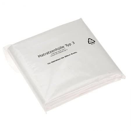 BB-Verpackungen 1 x Matratzenhülle 230 x 235 mm (reißfest, als Schoner zum Schutz vor Feuchtigkeit, Folie zur Aufbewahrung von Matratzen bis 2 m Breite) Typ 3 von BB-Verpackungen
