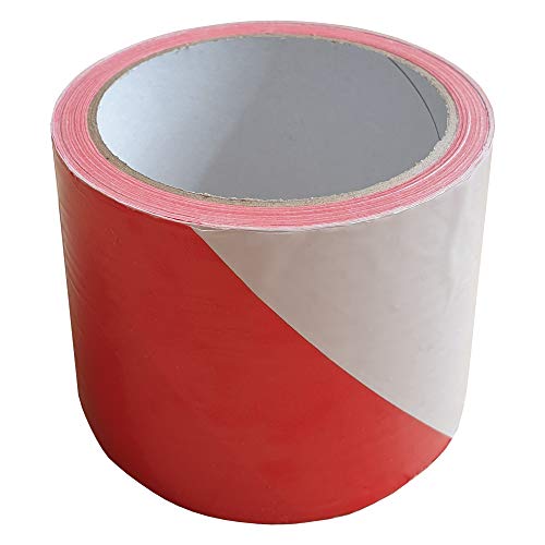 36 Rollen Absperrband 75 mm x 100 m rot/weiß Warnband Flatterband Markierungsband von BB-Verpackungen
