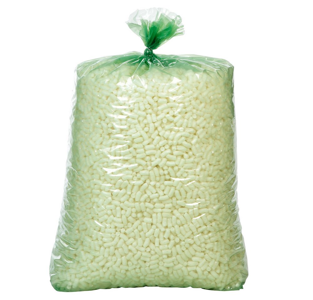 BB-Verpackungen Schutzpolster Helle Bio-Verpackungschips 300 Liter "SMALL" Füllmaterial (4 St), 15 x 40 mm von BB-Verpackungen