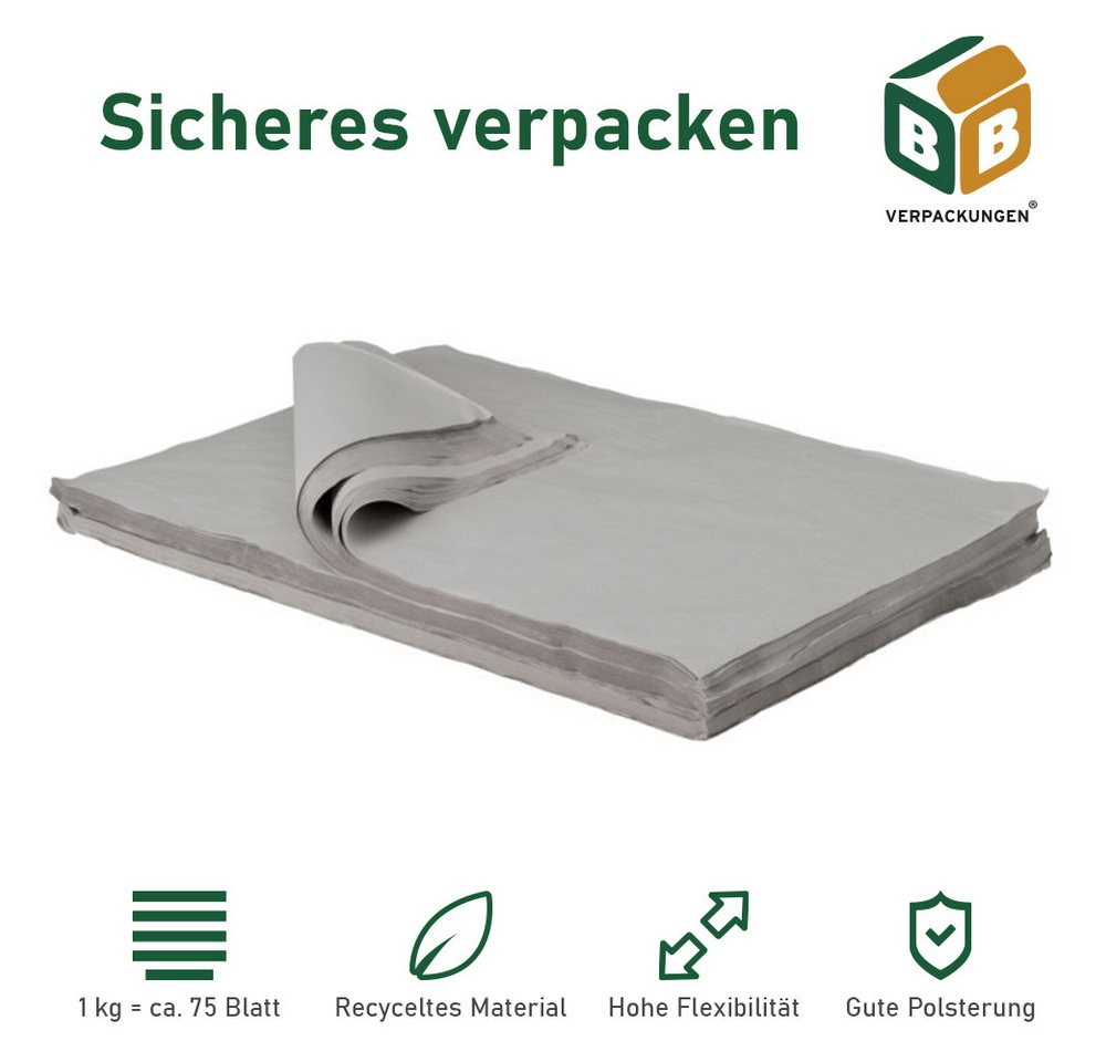 BB-Verpackungen Seidenpapier Packseide BIG, Grau, 75 cm x 100 cm BB-Verpackungen Seidenpapier Packseide BIG, Grau, 75 cm x 100 cm von BB-Verpackungen