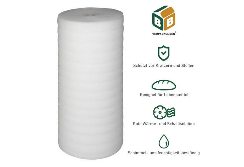 BB-Verpackungen Trittschalldämmfolie Trittschalldämmung 5mm - multifunktionale PE-Schaumfolie, (2-St) von BB-Verpackungen