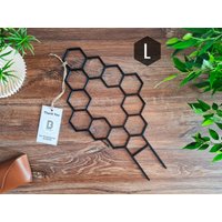 Honeycomb Indoor Zimmerpflanzen-Spare, Zimmerpflanzenpfahl, Spalier Für Kletterpflanzen, L-Größe, Schwarzes Spalier, 3D Gedruckt von BB3DesignShop