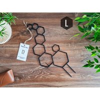 Honeycomb Indoor Zimmerpflanzen-Spare, Zimmerpflanzenstütze, Rankgitter Für Kletterpflanzen, Größe L, Schwarzes Spalier, 3D Gedruckt von BB3DesignShop