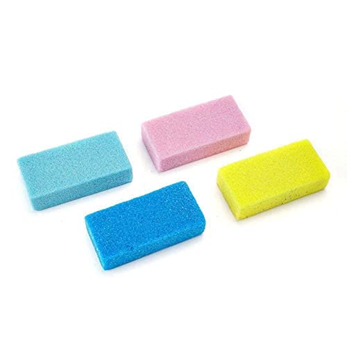 BBASILIYSD 1 x Bimsstein Peeling Fußpflege abgestorbene trockene Haut Hornhaut Pediküre Schrubber Farbentferner Stein 10 x 5 x 2,5 cm zufälliger PU-Schaum von BBASILIYSD