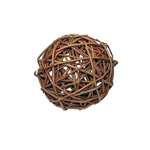 BBASILIYSD Weidenkugeln, 10 cm, natürliche Weidenzweige, Haustier-Kratzen, Hochzeit, Geburtstag, Dekoration, Weihnachten, Rattan-Ball, Party von BBASILIYSD