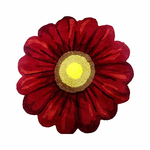 Sonnenblumen-Teppichmatte, frischer Gartenteppich, floraler Badezimmerteppich, weiche Plüschmatte für Küche, Fußmatte, handgefertigte Blume von BBASILIYSD