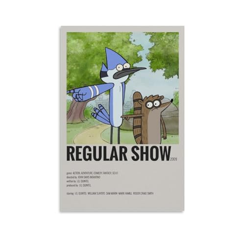 BBAUER Anime Regular Show Poster Dekorative Malerei Leinwand Wandkunst Wohnzimmer Poster Schlafzimmer Malerei,Wandkunst Bilddruck Moderne Familienzimmer Dekor 20x30inch(50x75cm) von BBAUER