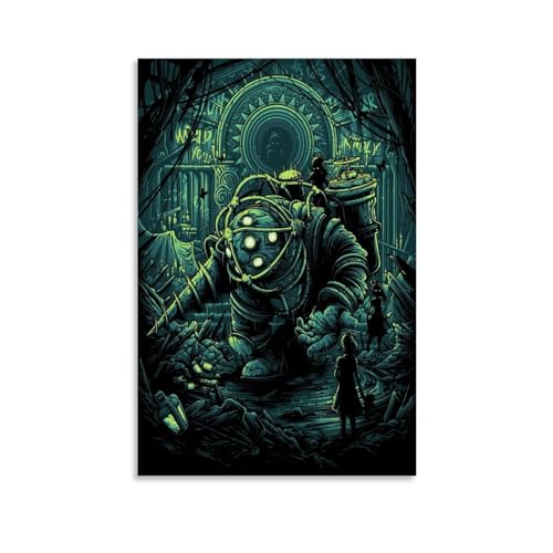 BBAUER Bioshock Artwork Poster Poster Dekorative Malerei Leinwand Wandkunst Wohnzimmer Poster Schlafzimmer Malerei,Wandkunst Bilddruck Moderne Familienzimmer Dekor 12x18inch(30x45cm) von BBAUER