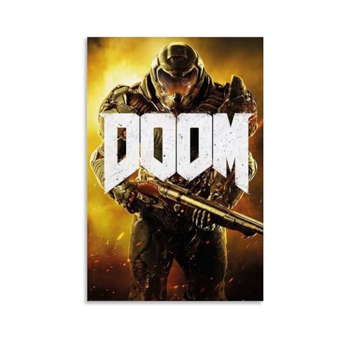 BBAUER Doom Game Poster Poster Dekorative Malerei Leinwand Wandkunst Wohnzimmer Poster Schlafzimmer Malerei,Wandkunst Bilddruck Moderne Familienzimmer Dekor 08x12inch(20x30cm) von BBAUER