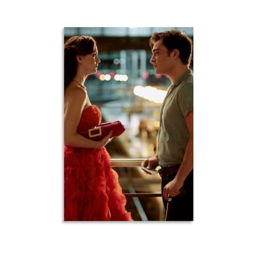 BBAUER Gossip Girl Chuck And Blair Poster Dekorative Malerei Leinwand Wandkunst Wohnzimmer Poster Schlafzimmer Malerei,Wandkunst Bilddruck Moderne Familienzimmer Dekor 24x36inch(60x90cm) von BBAUER