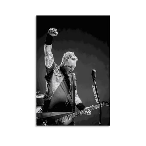 BBAUER James Hetfield Classic Singer Poster Dekorative Malerei Leinwand Wandkunst Wohnzimmer Poster Schlafzimmer Malerei,Wandkunst Bilddruck Moderne Familienzimmer Dekor 20x30inch(50x75cm) von BBAUER