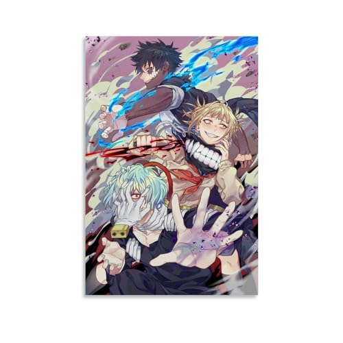 BBAUER My Hero Academia Tomura Shigaraki Poster Dekorative Malerei Leinwand Wandkunst Wohnzimmer Poster Schlafzimmer Malerei,Wandkunst Bilddruck Moderne Familienzimmer Dekor 16x24inch(40x60cm) von BBAUER