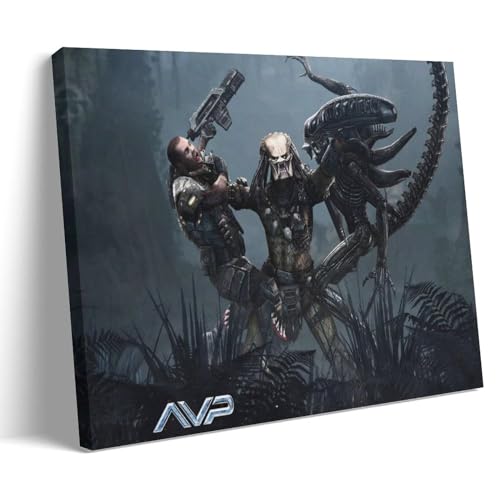 BBAUER Predator Movie Poster Dekorative Malerei Leinwand Wandkunst Wohnzimmer Poster Schlafzimmer Malerei,Wandkunst Bilddruck Moderne Familienzimmer Dekor 12x18inch(30x45cm) von BBAUER