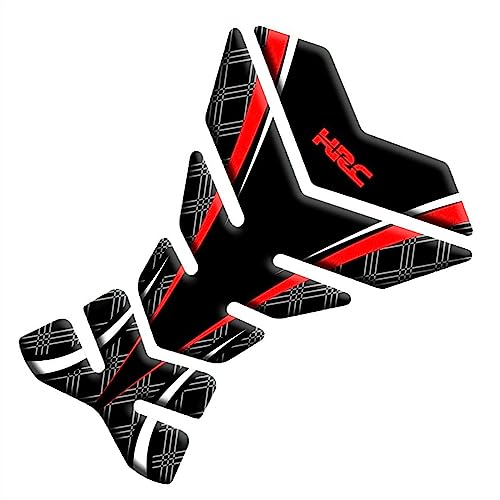BBAUER Tankaufkleber Motorrad-Carbonfaser-Tankpad-Schutzaufkleber Für H-ONDA CBR1000 CBR600RR HRC (Color : Rosso) von BBAUER