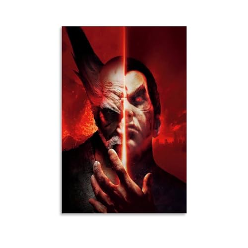 BBAUER Tekken Game Poster Poster Dekorative Malerei Leinwand Wandkunst Wohnzimmer Poster Schlafzimmer Malerei,Wandkunst Bilddruck Moderne Familienzimmer Dekor 08x12inch(20x30cm) von BBAUER