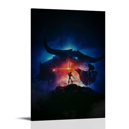 BBAUER Trollhunters Fanart Poster Dekorative Malerei Leinwand Wandkunst Wohnzimmer Poster Schlafzimmer Malerei,Wandkunst Bilddruck Moderne Familienzimmer Dekor 08x12inch(20x30cm) von BBAUER