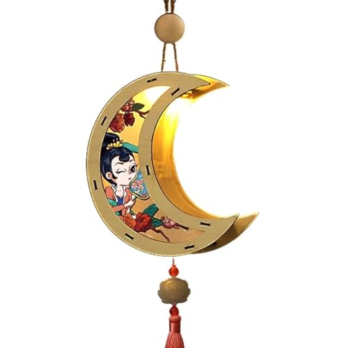 Mittherbstfest-Laterne im chinesischen Stil, Papierlaterne, Kinder-DIY-Handwerk, Holzscheit des Mondes Mittherbstfest-Laterne im chinesischen Stil, Papierlaterne, Kinder-DIY-Handwerk, Holzscheit des Mondes von BBAUER
