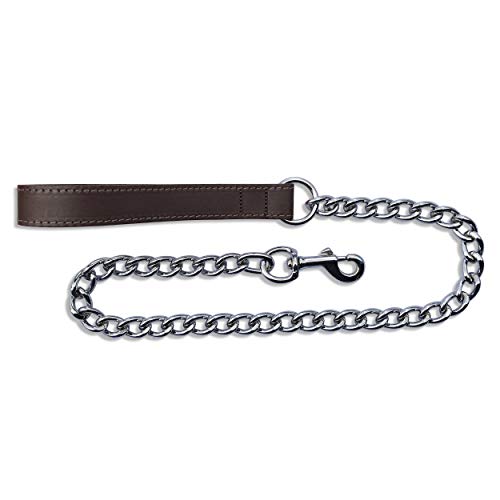 BBD Pet Products Ex Hundeleine, schwer, Leder, Einheitsgröße, 86,4 x 2,2 cm, Braun von BBD Pet Products