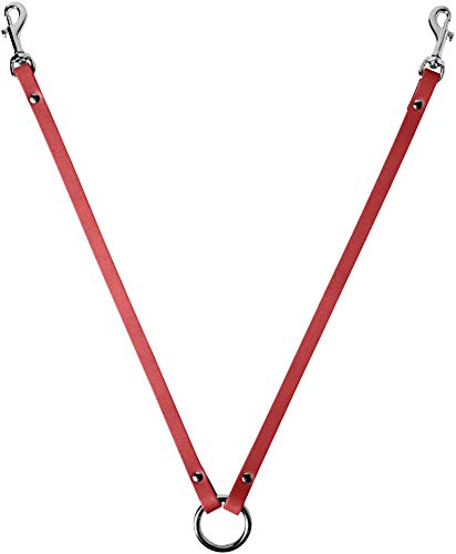 BBD Pet Products Leder-Kupplung, Einheitsgröße, 1,27 x 86 cm, Rot von BBD Pet Products