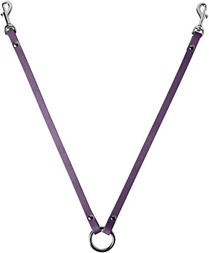 BBD Pet Products Leder-Kupplung, Einheitsgröße, 1,27 x 86 cm, Violett von BBD Pet Products