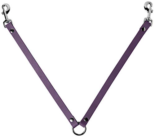 BBD Pet Products Leder-Verbindungsstück, Einheitsgröße, 1,9 x 86,4 cm, Violett von BBD Pet Products