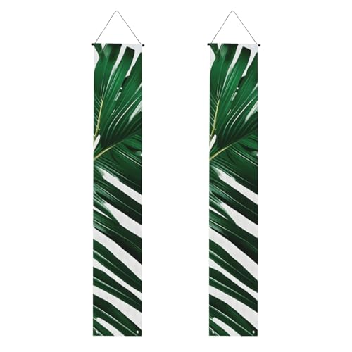 Grüne Palmenblätter Druck Wiederverwendbare Abschlussfeier Veranda Banner - All-in-One Hängeset, Party, Indoor, Outdoor von BBEXJIGY