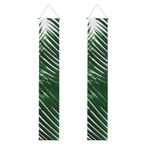 Grünes Palmblatt-Druck, wiederverwendbar, Abschlussfeier, Veranda-Banner – All-in-One-Hängeset, Party, drinnen, draußen Grünes Palmblatt-Druck, wiederverwendbar, Abschlussfeier, Veranda-Banner – All-in-One-Hängeset, Party, drinnen, draußen von BBEXJIGY