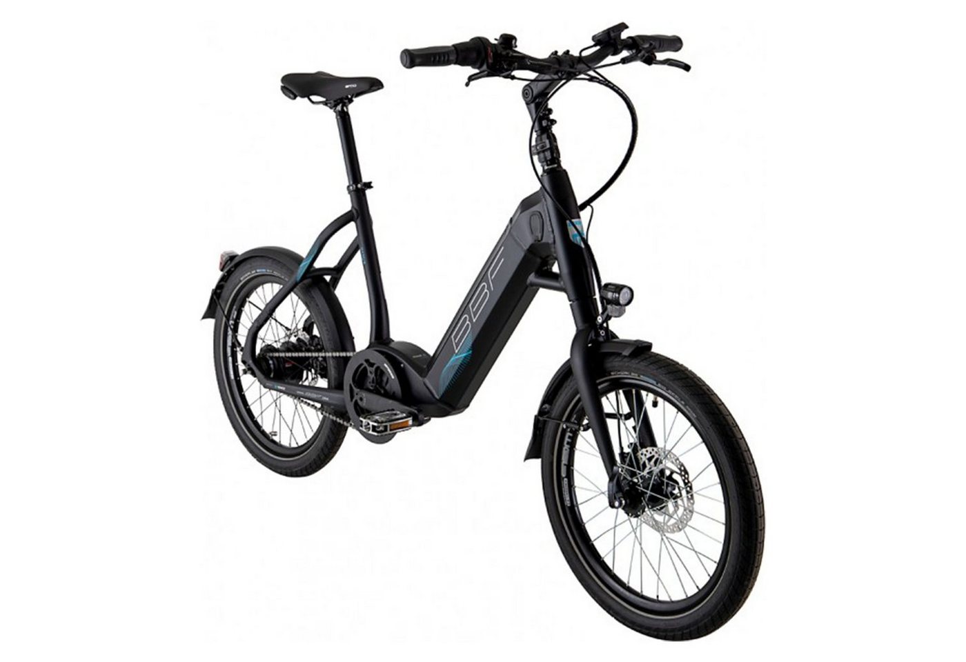 BBF Bikes E-Bike Namur, 8 Gang, Nabenschaltung, Mittelmotor, 500 Wh Akku, Kompaktrad für Damen und Herren 8 Gang E Fahrrad kompakt Elektrorad von BBF Bikes