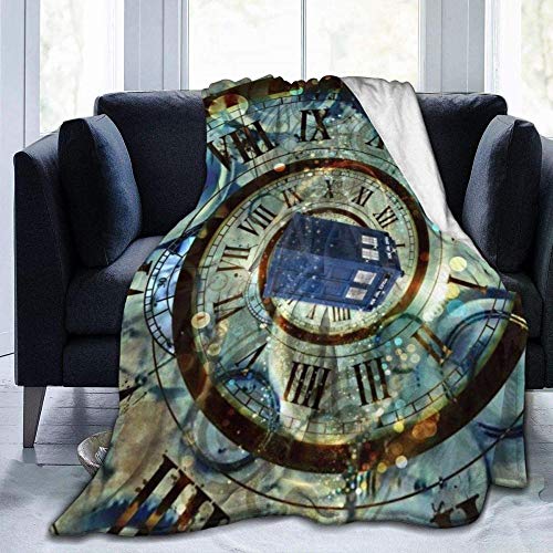 BBHAN Kuscheldecke Decke Tardis Doctor Police Box Print, Bequeme, ultraweiche, Flache, warme, leichte Schlafsofa-Decke für Erwachsene und Kinder 60 "x 50" von BBHAN