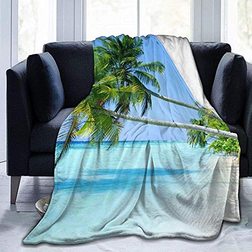 Kuscheldecke Decke,Hawaii Beach Sunset Gemütliche Ultra-Weiche Flanell Warme Leichte Schlafsofa Decke Für Erwachsene Und Kinder, Für Die Ganze Saison 80"X60" von BBHAN