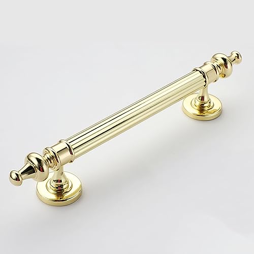 BBHW Griff Ziehen Türgriff Im Vintage-Stil für Eine Seite, Ersatz des Schiebetürgriffs aus Metall, Innendekoration Für Holz/Tasche/Fenstertür (Color : Gold, Size : 29cm/11 3/8" Length) von BBHW