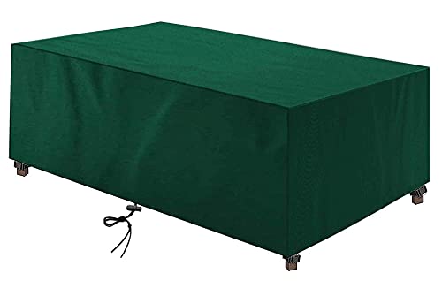 Gartenmöbel Abdeckung ,150x90x75cm(59.1x354x29.5in) ​Wasserdicht atmungsaktiv und UV-stabilisiert Winddicht Winterfest Staubdicht 420D Oxford Stoff Schutzhülle Gartentischabdeckung Grün von BBMMCLL