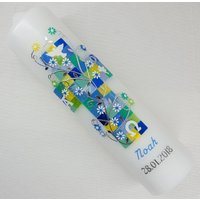 Taufkerze Kreuz Mosaik Taufkerze Kreuz Mosaik von BBMagicShop