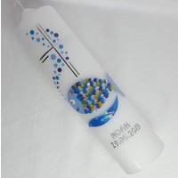 Taufkerze Taufkerzen Fisch von BBMagicShop