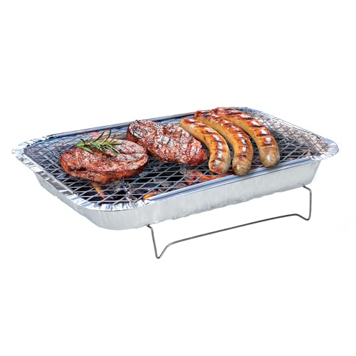 BBQ Collection Einweg-Grill - Holzkohlegrill - Mini-Tischgrill für Camping oder Picknick - 31 x 24 x 4,8 cm von BBQ Collection