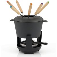 13-teiliges Gusseisen Fondue Set für 6 Personen 1 l preseasoned - Bbq-toro von BBQ-TORO