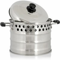 BBQ-Toro Edelstahl Kochtopf für Raketenofen, 7,0 Liter Topf mit Deckel von BBQ-TORO