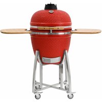 Kamado Grill Holzkohlegrill ø 52 cm kuro rot Keramikgrill - Bbq-toro von BBQ-TORO