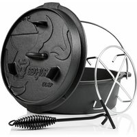 Dutch Oven 7,3 l Premium Gusseisen Kochtopf Gusstopf - Bbq-toro von BBQ-TORO
