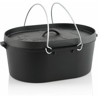 Dutch Oven 9,3 Liter, Gusseisen Kochtopf ohne Füße, bereits eingebrannt - preseasoned - Bbq-toro Dutch Oven 9,3 Liter, Gusseisen Kochtopf ohne Füße, bereits eingebrannt - preseasoned - Bbq-toro von BBQ-TORO