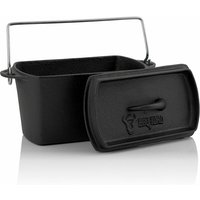 Gusseisen Backtopf 2 Liter bbq Dutch Oven Topf, Bräter mit Deckel - Bbq-toro von BBQ-TORO