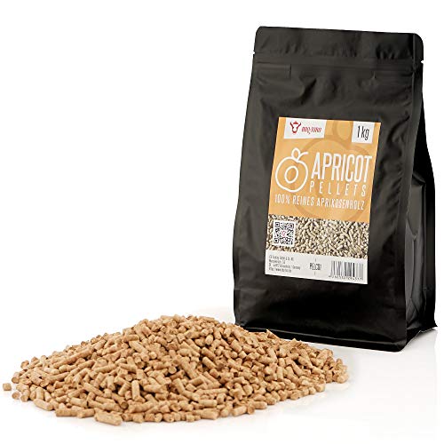 BBQ-Toro Apricot Pellets aus 100% Aprikosenholz (1 kg) | Aprikosenpellets für Grill, Smoker, Pellet-Pizzaofen und Heizungsanlagen | Grillpellets von BBQ-Toro